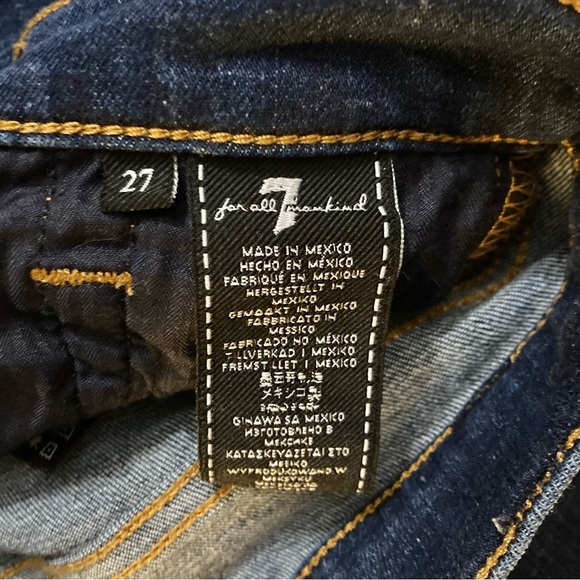 7 for all mankind women's ankle wave-hem skinny - Picture 3 of 3